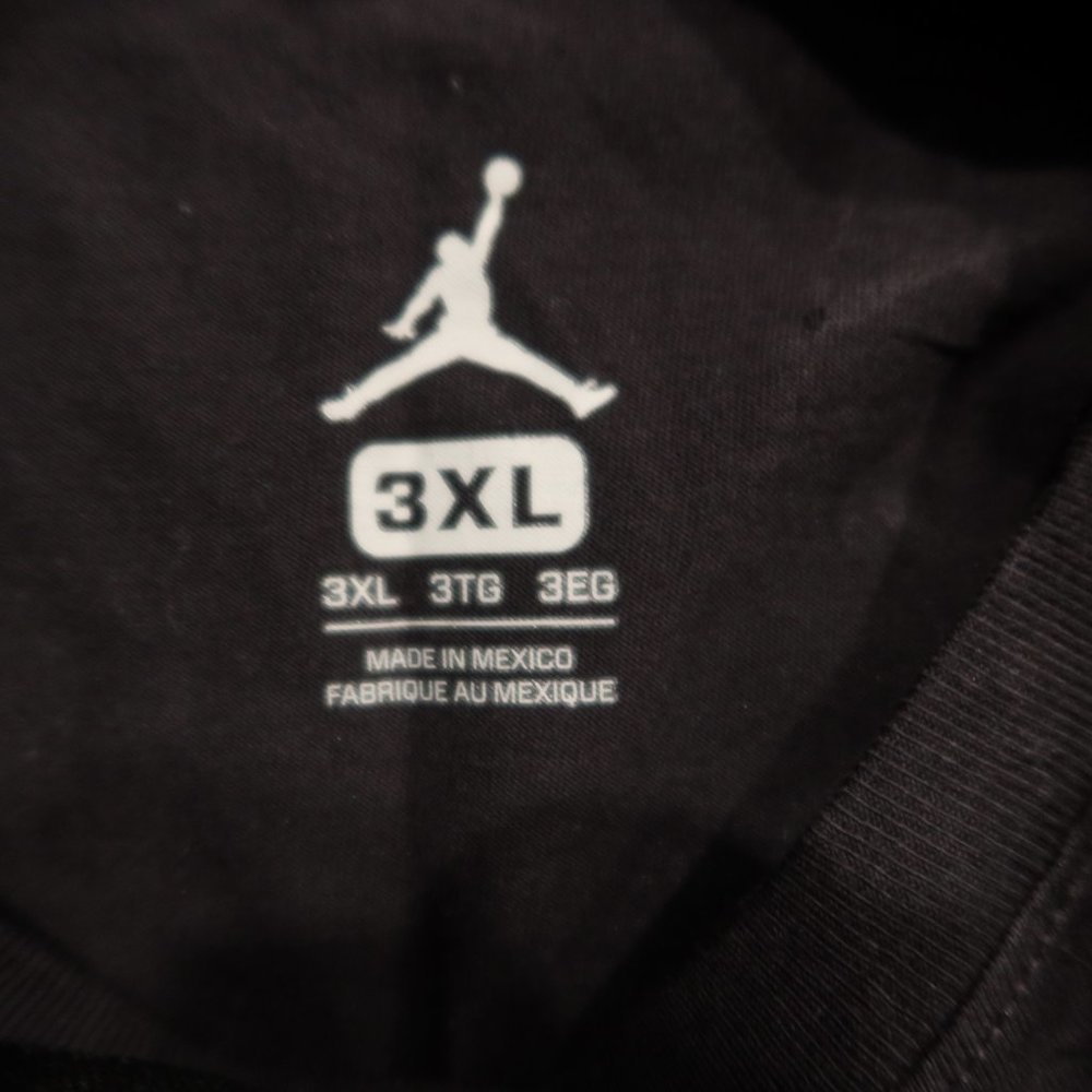 Air Jordan Big Back Logo Basletball Jumpman Black Short Sleeve T Shirt Mens 3XL - Picture 5 of 7